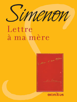 cover image of Lettre à ma mère